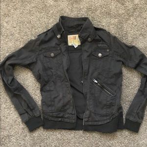 Gray billabong utility jacket